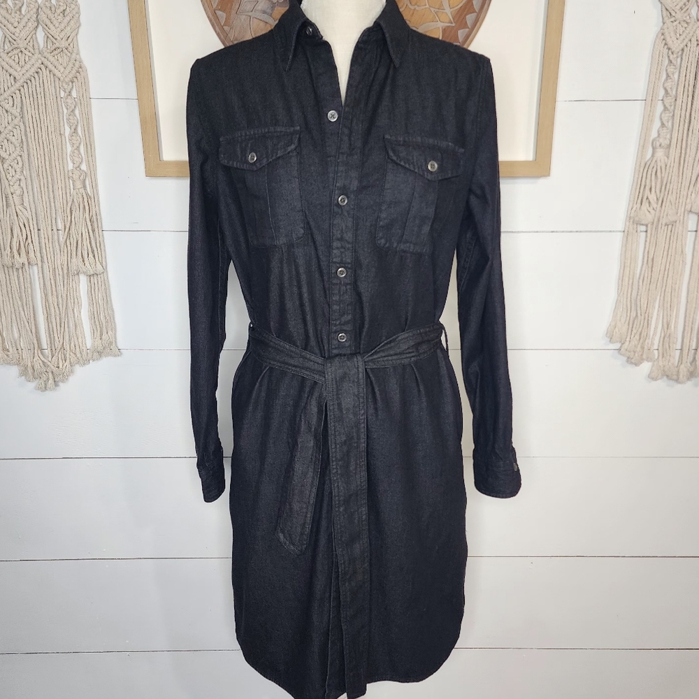 Lauren Ralph Lauren Women's Belted Shirt Dress Size Small